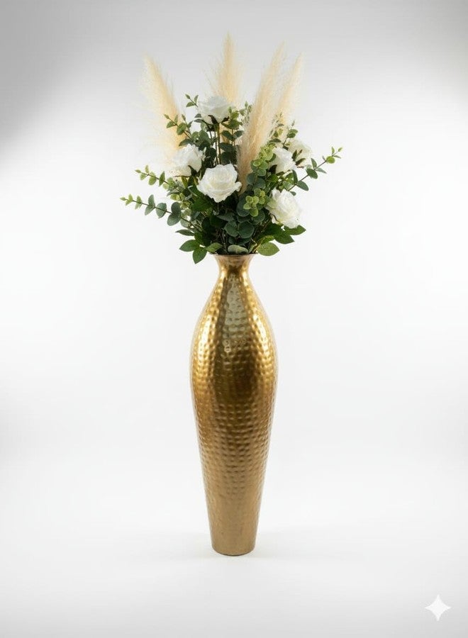 TRENDING DECOR مزهرية زهور معدنية رائجة لتزيين المنزل والمكتب وغرفة المعيشة - 24 بوصة - Image 4